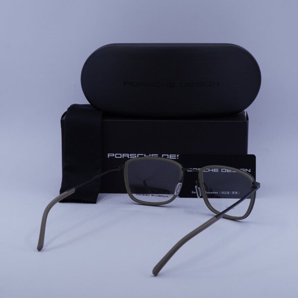 Porsche Design P8365 E Square Eyeglasses - Dark Grey/Black 53mm - Picture 11 of 11